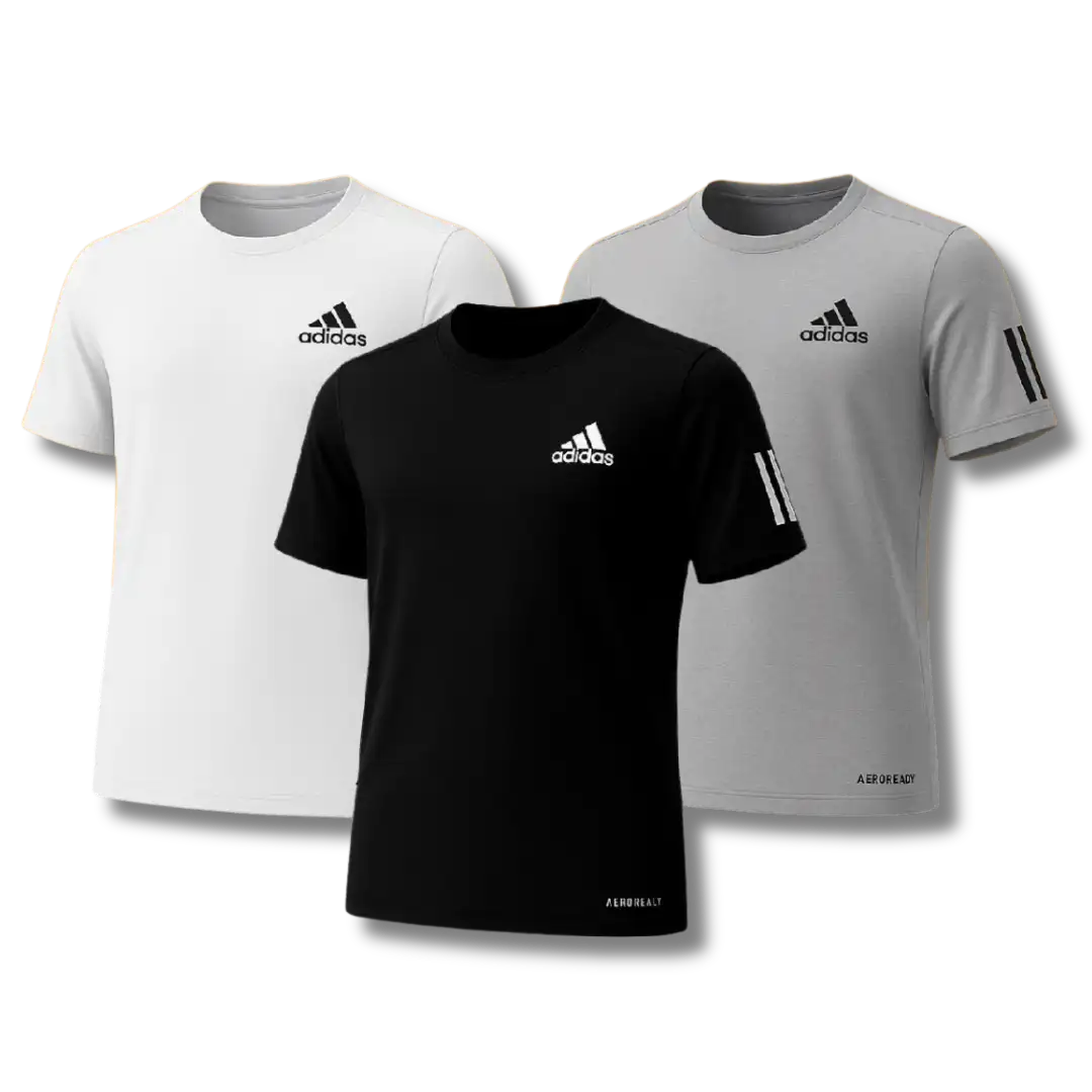 Pack X3 camisetas deportivas Hombre (Adidas o Nike)
